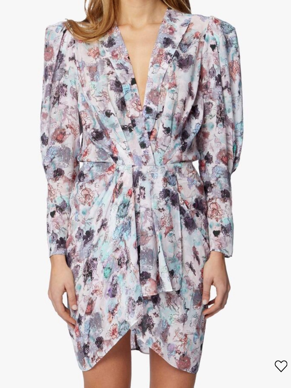 IRO Ladies NWT Forrie Long Sleeve Mini Dress. Size 49 (US 8) 100% Viscose.